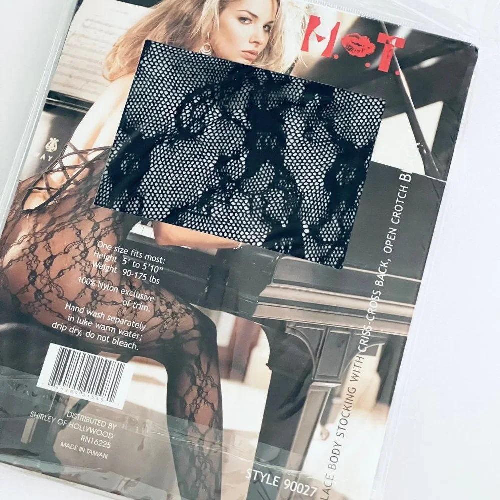 NWT Lacey Floral Vines Criss-Cross Bodysuit - Picture 6 of 9
